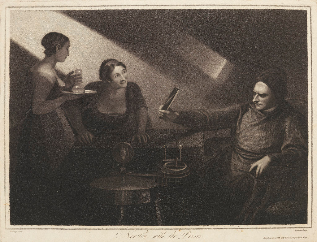 Detail of 'Newton with the Prism' by James Meadows