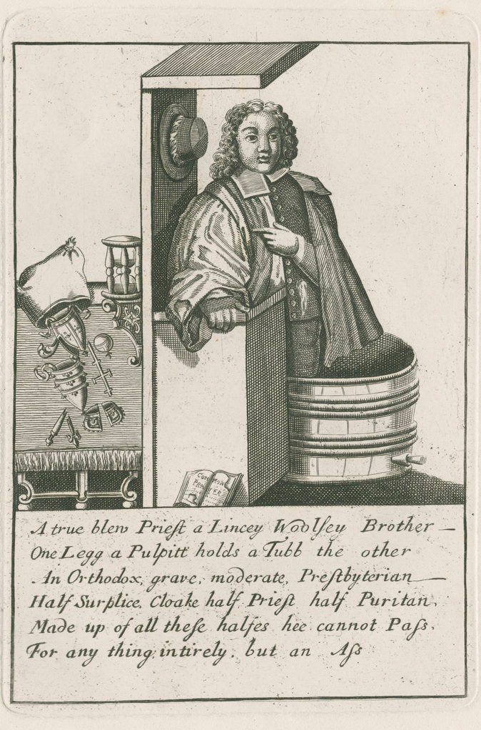 Detail of Caricature of Gilbert Burnet (1643-1715) by Anonymous