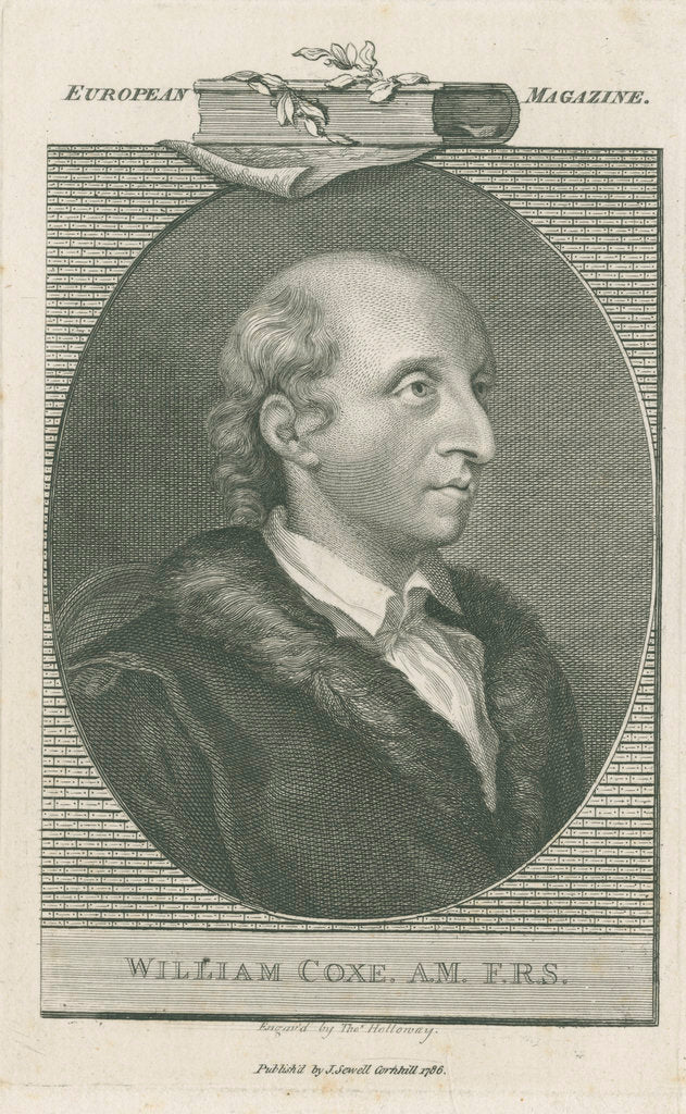 Detail of Portrait of William Coxe (1748-1828) by Thomas Holloway