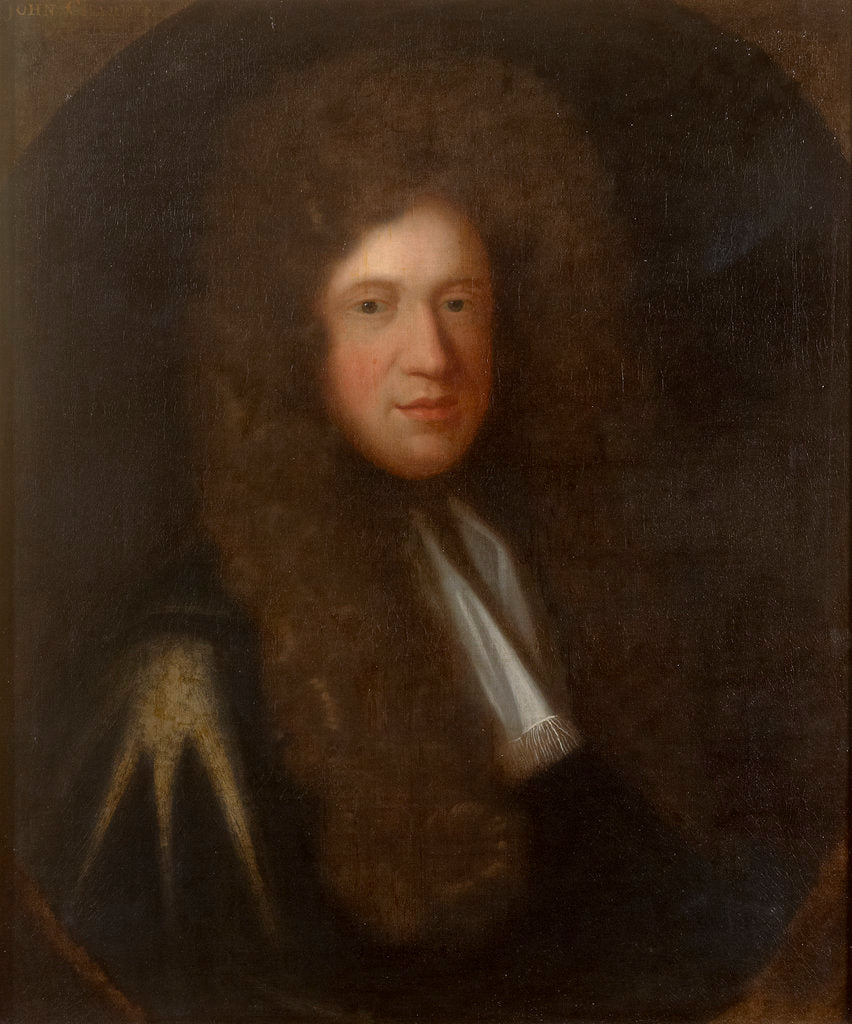 Detail of Portrait of John [Jean] Chardin (1643-1712) by Michael Dahl