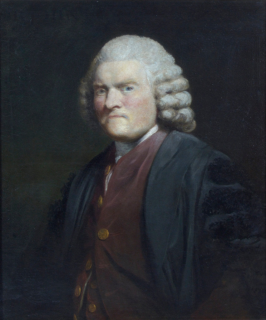 Detail of Portrait of John Pringle (1707-1782) by Joshua Reynolds