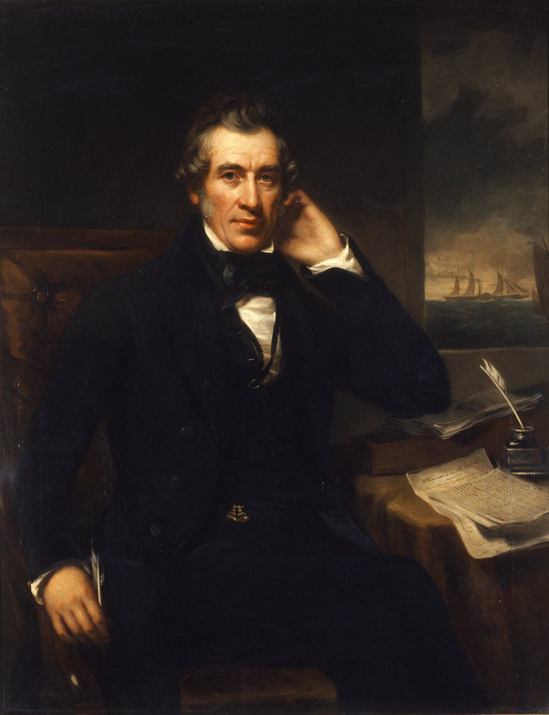 Detail of Portrait of William Fairbairn (1789-1874) by Benjamin Rawlinson Faulkner