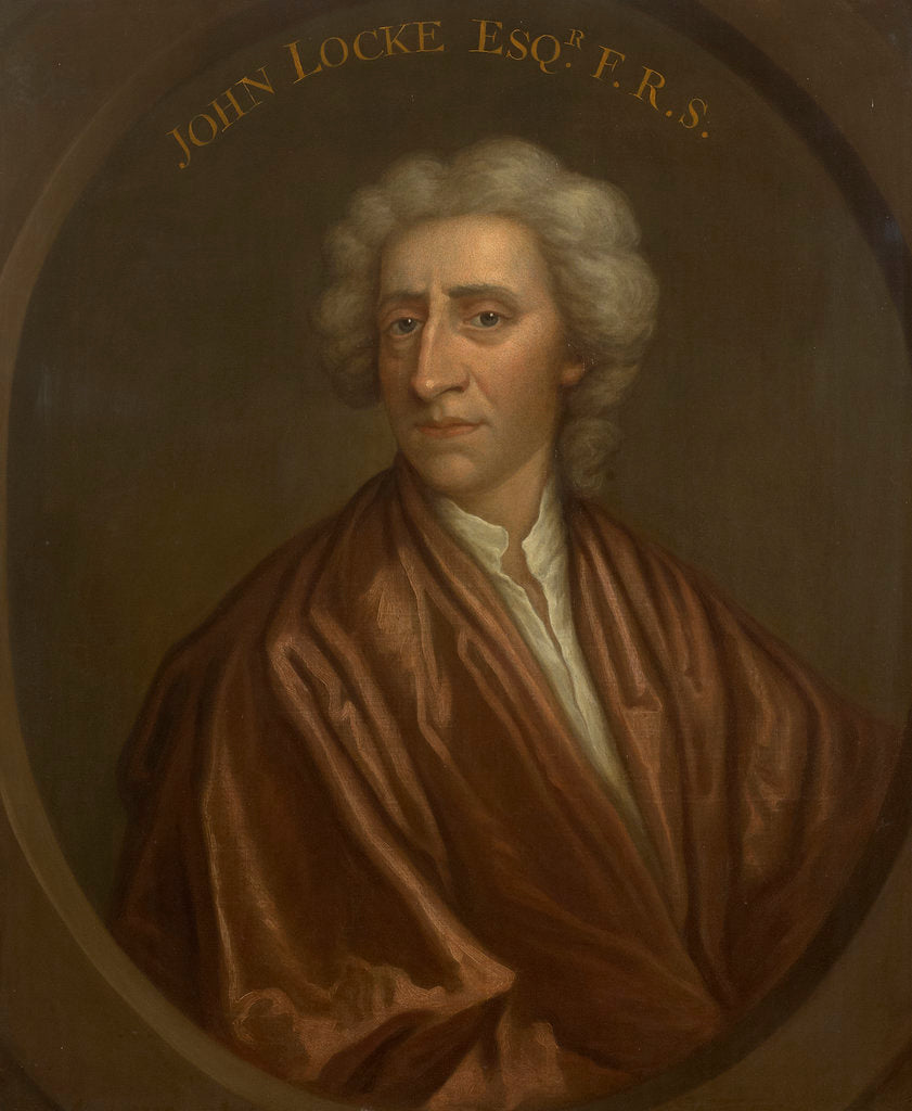 Detail of Portrait of John Locke (1632-1704) by unknown