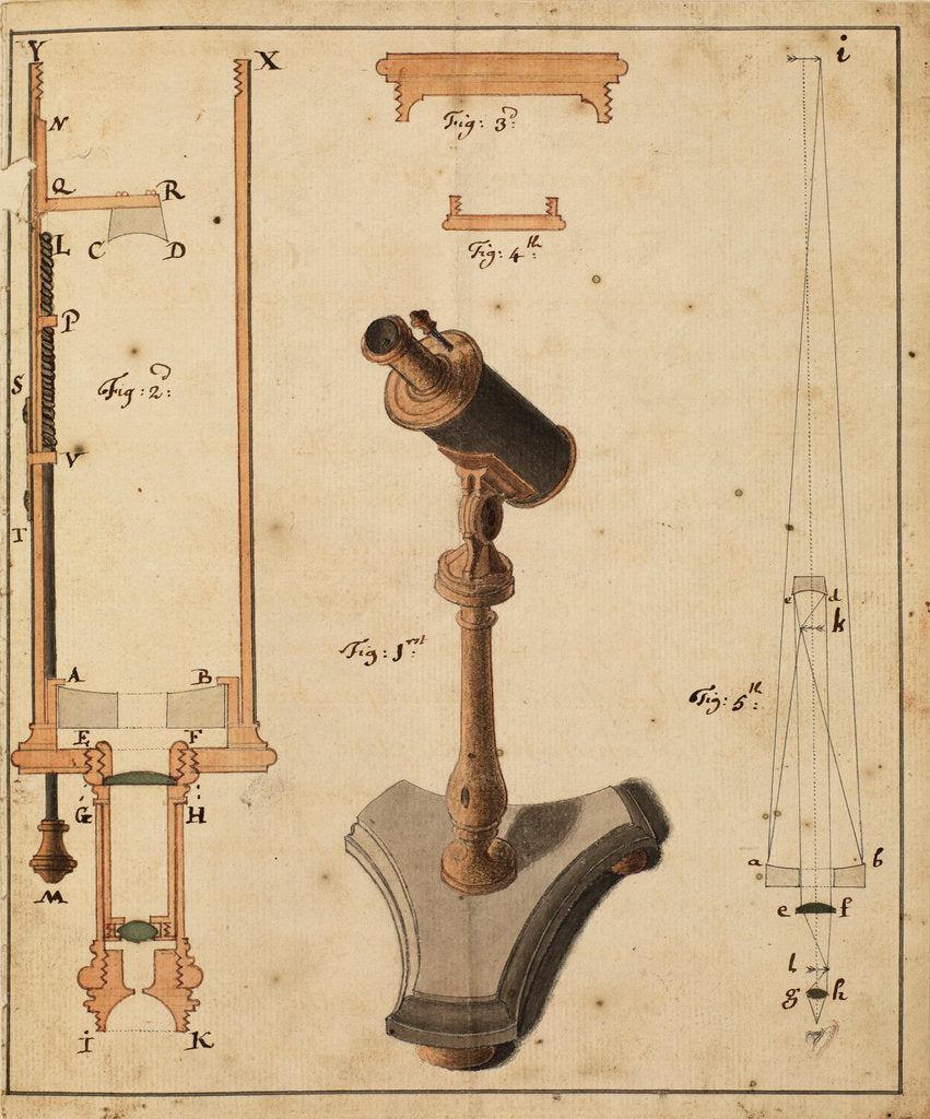Detail of Catoptric microscope by Robert Barker