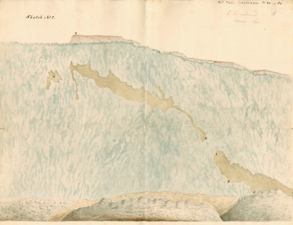 Detail of Rock face at Oreston by William Clift