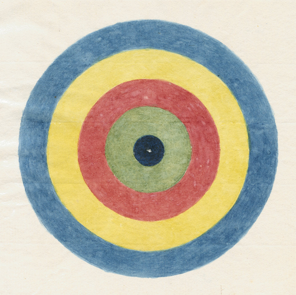 Detail of Roundel for use in optical experiments by Robert Waring Darwin