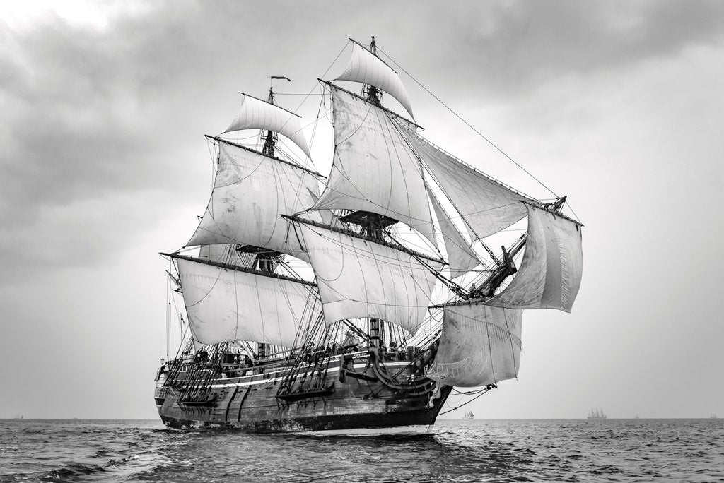 Detail of Swedish East Indiaman Gotheborg by Richard Sibley