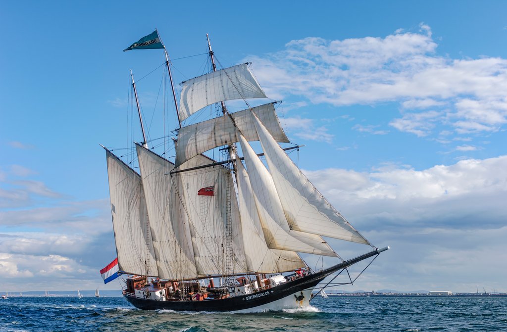 Detail of Schooner Oosterschelde by Richard Sibley