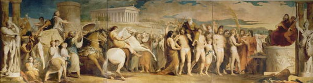 Detail of Crowning the Victors at Olympia, third in the series 'The Progress of Human Culture and Knowledge', c.1777-84 by James Barry