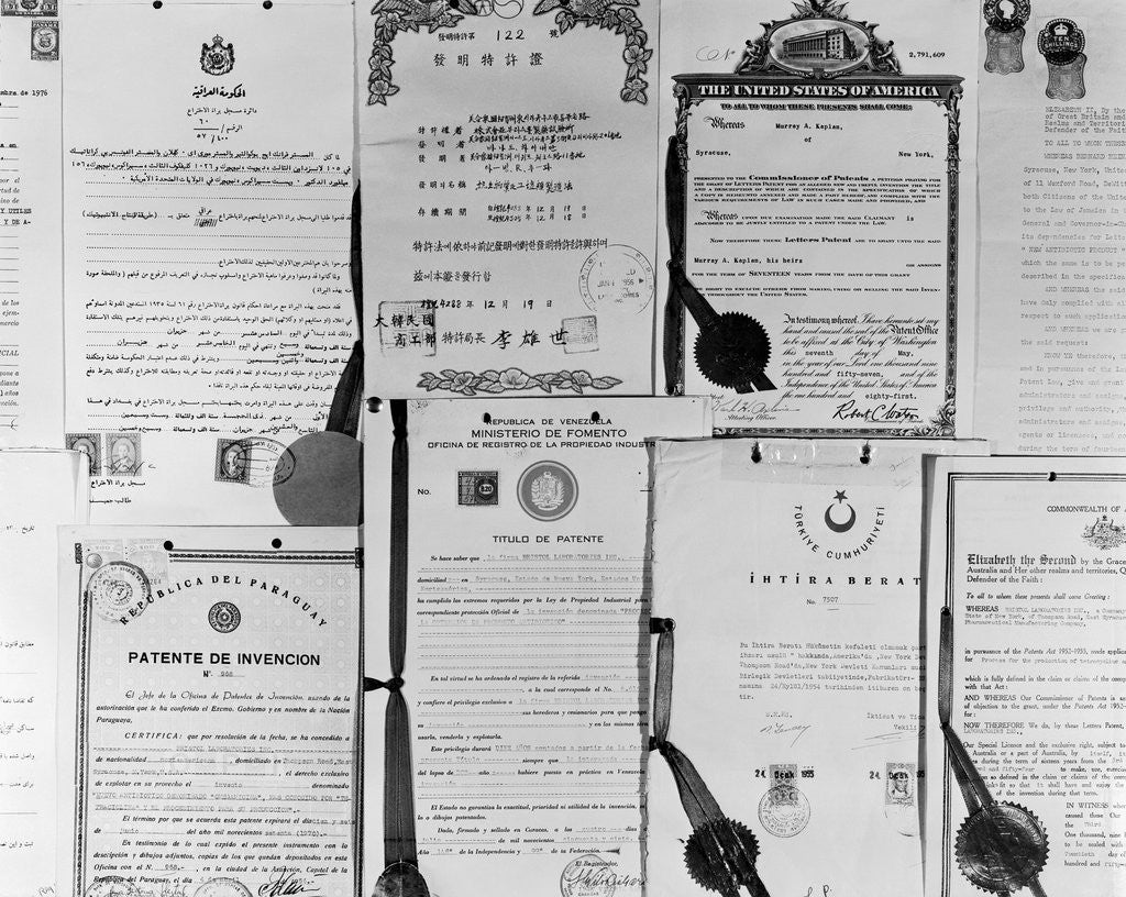 Detail of Patent Certificates by Anonymous