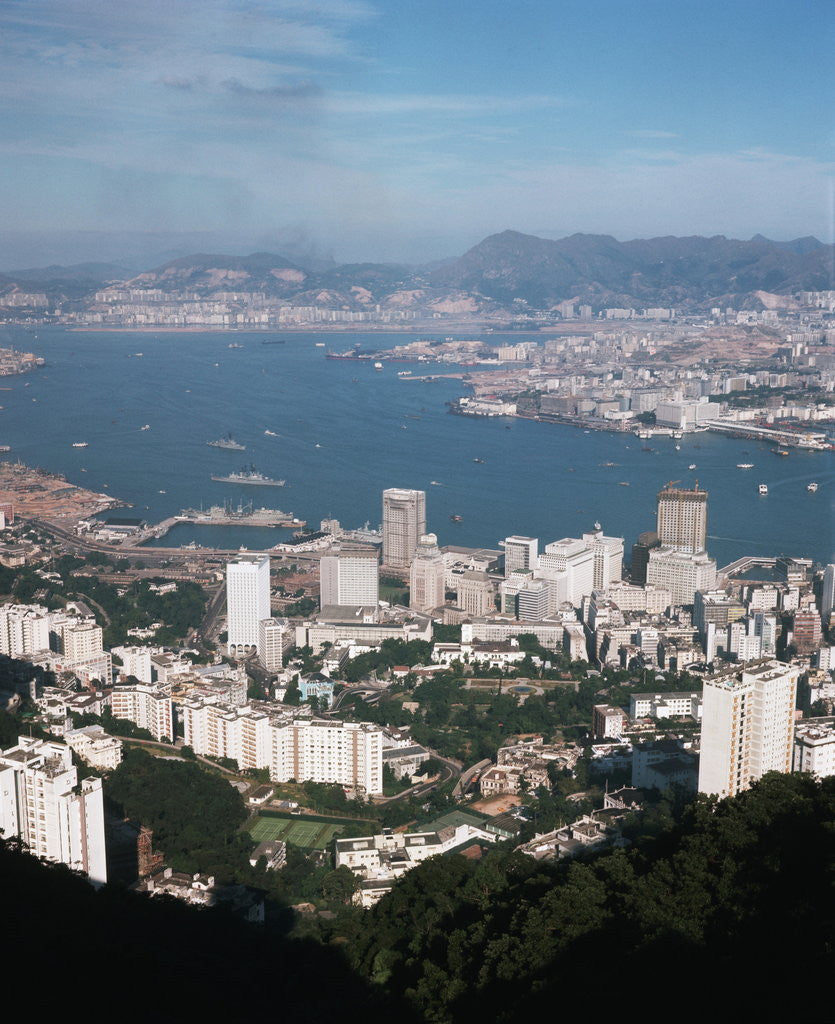 Detail of Hong Kong from Victoria Peak by Anonymous