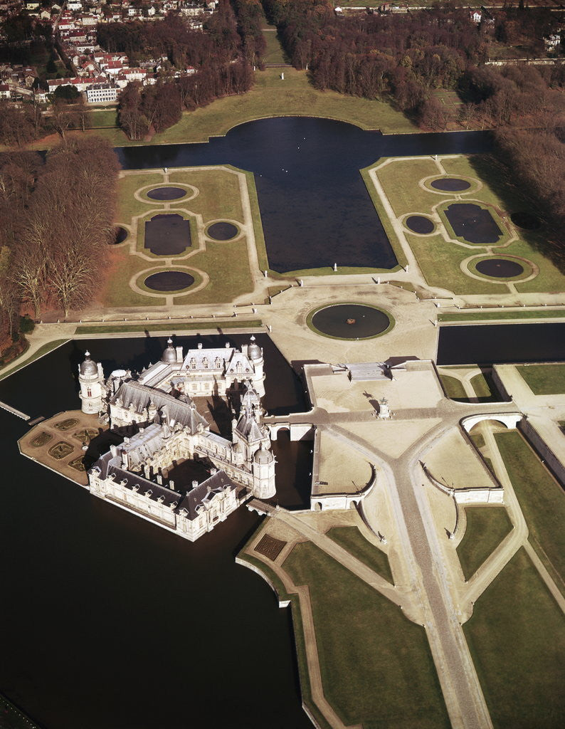 Detail of Chateau de Chantilly by Anonymous