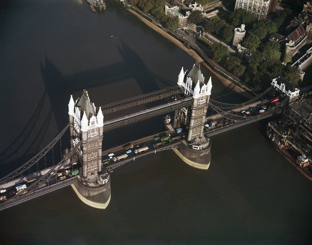 Detail of Tower Bridge over the River Thames by Anonymous