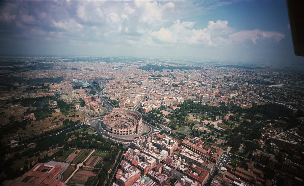Detail of Aerial of Roman Colosseum by Anonymous