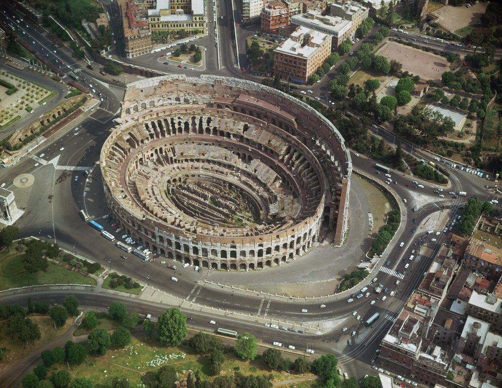 Detail of Colosseum in Rome by Anonymous