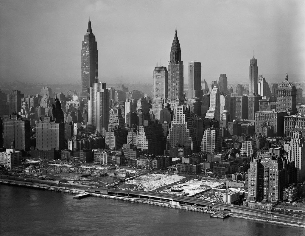 Detail of Downtown New York Skyline by Anonymous