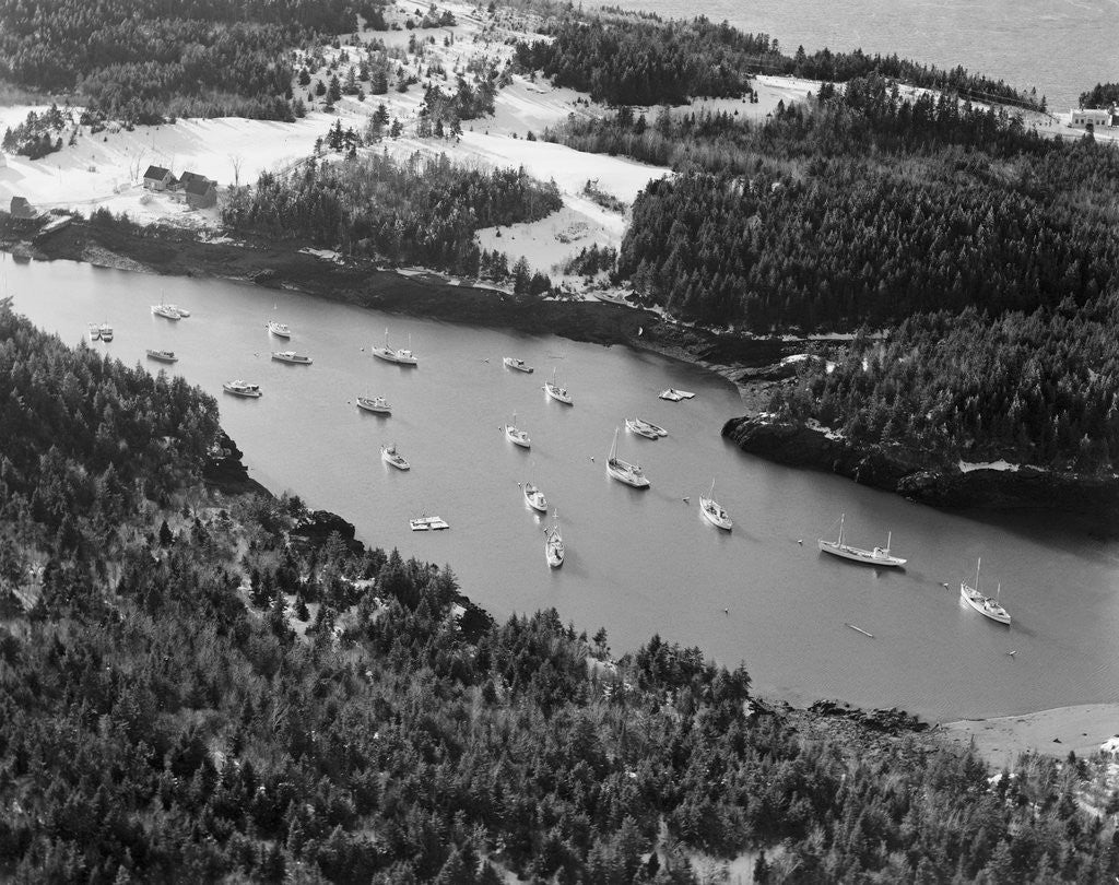 Detail of Boats in Passamaquoddy Bay by Anonymous