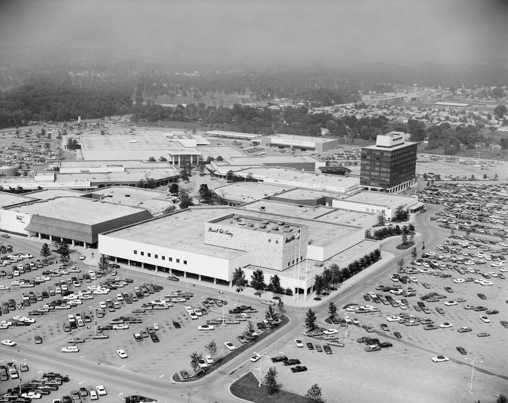 Detail of Aerial View of a Shopping Center by Anonymous