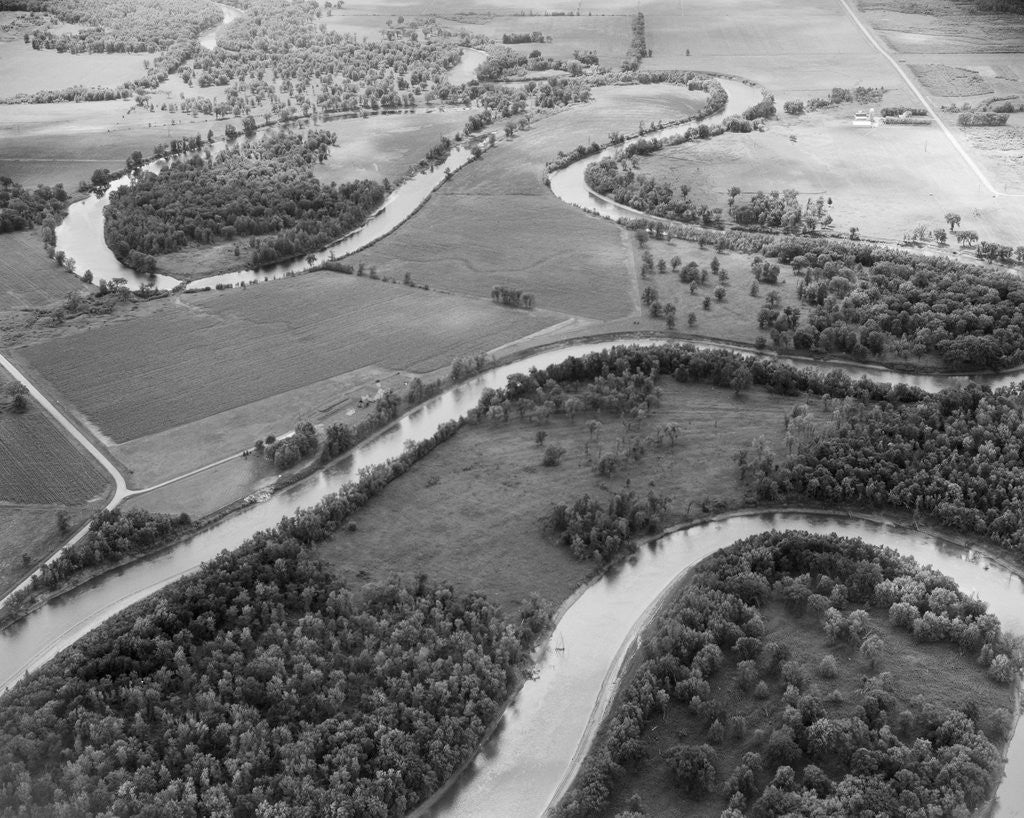 Detail of Meandering Mississippi River by Corbis