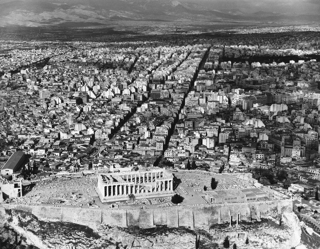 Detail of Parthenon and the Acropolis by Anonymous