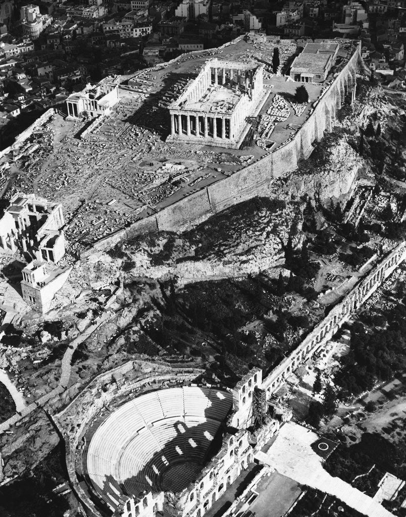Detail of Parthenon and the Acropolis by Anonymous
