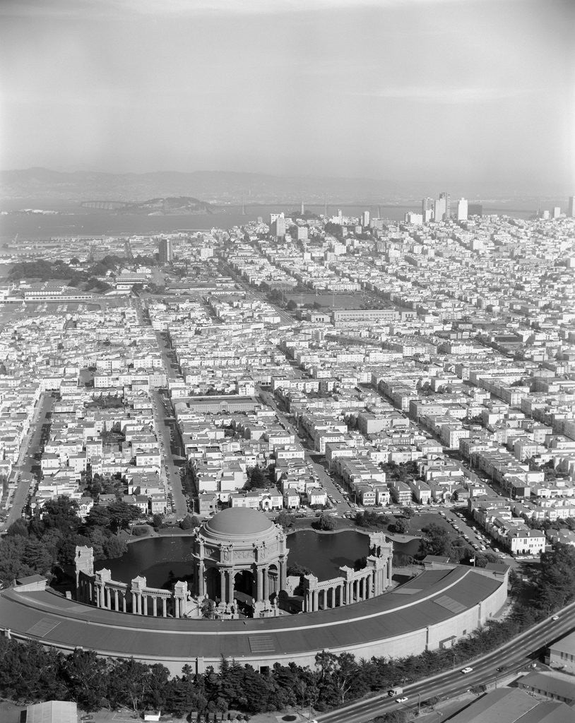 Detail of Aerial View of Palace of Fine Arts by Anonymous