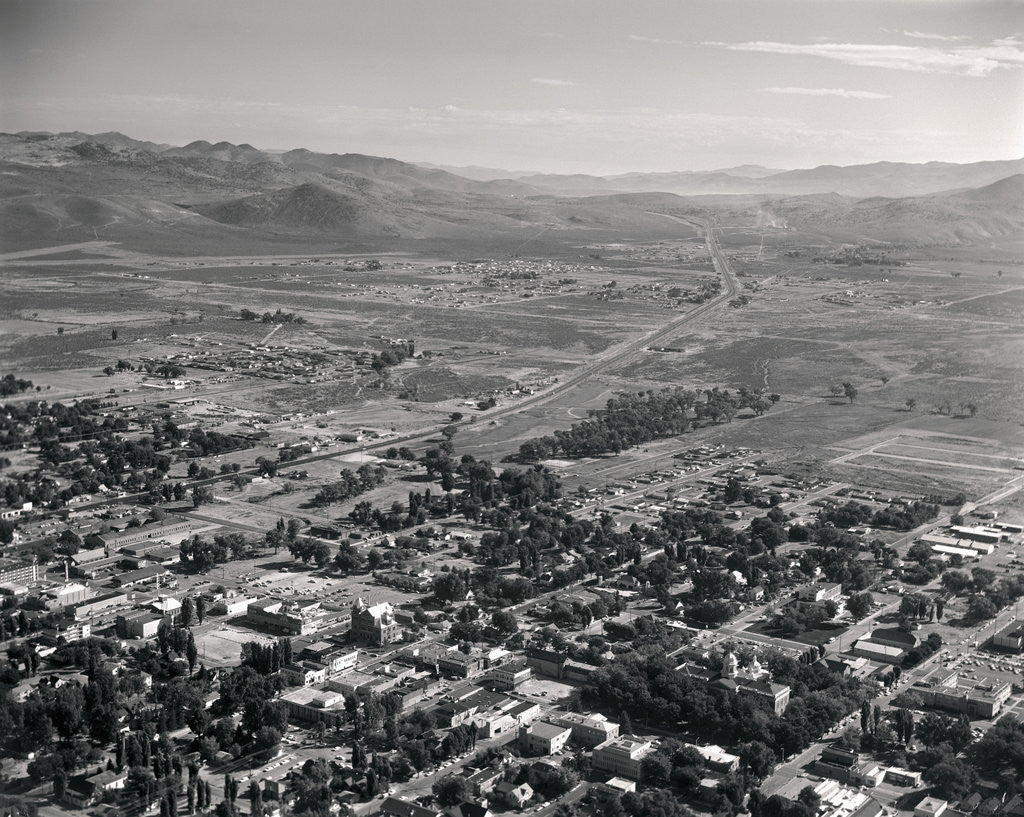Detail of Aerial View of Outskirts of Town by Anonymous