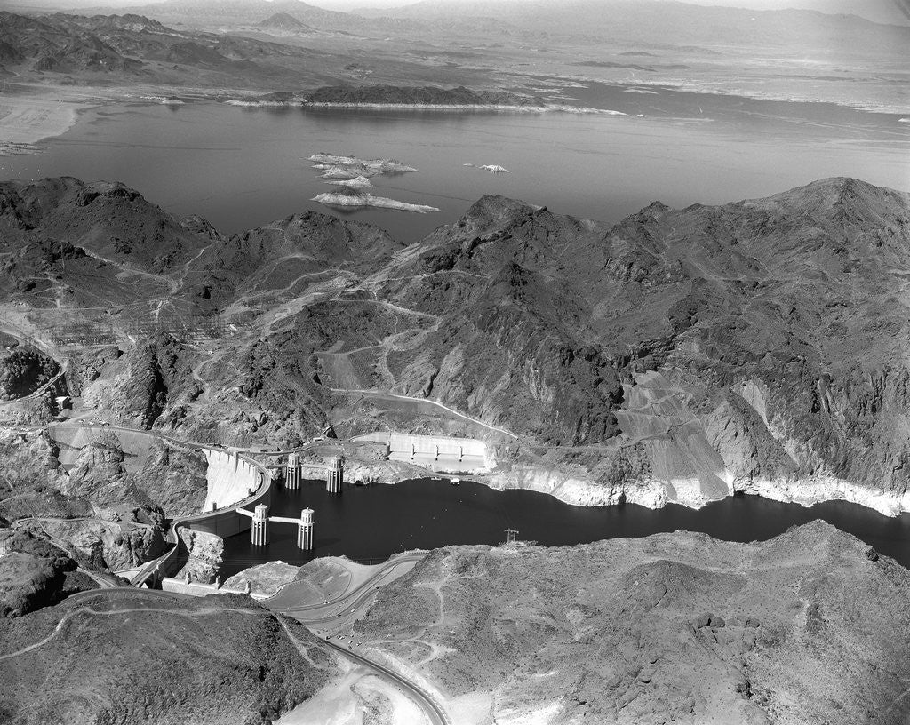 Detail of Aerial View of Hoover Dam by Anonymous