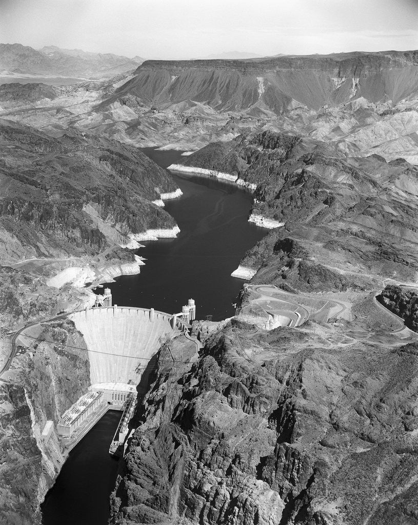 Detail of Aerial View of Hoover Dam by Corbis