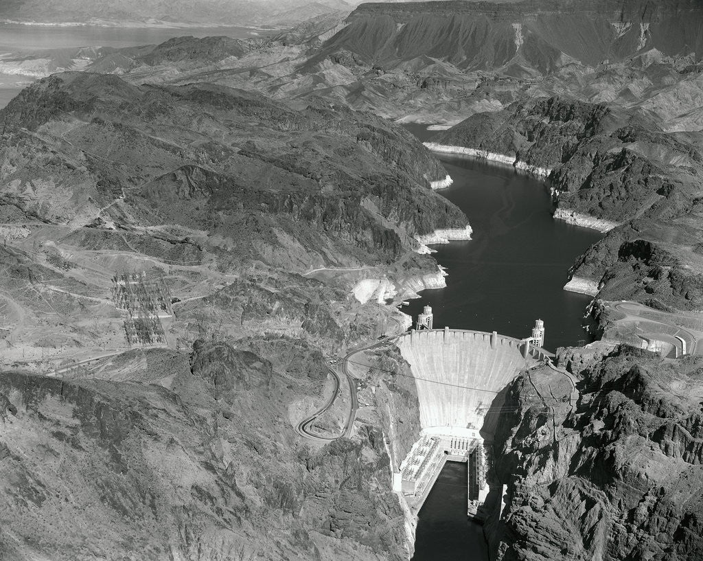 Detail of Aerial View of Hoover Dam by Anonymous
