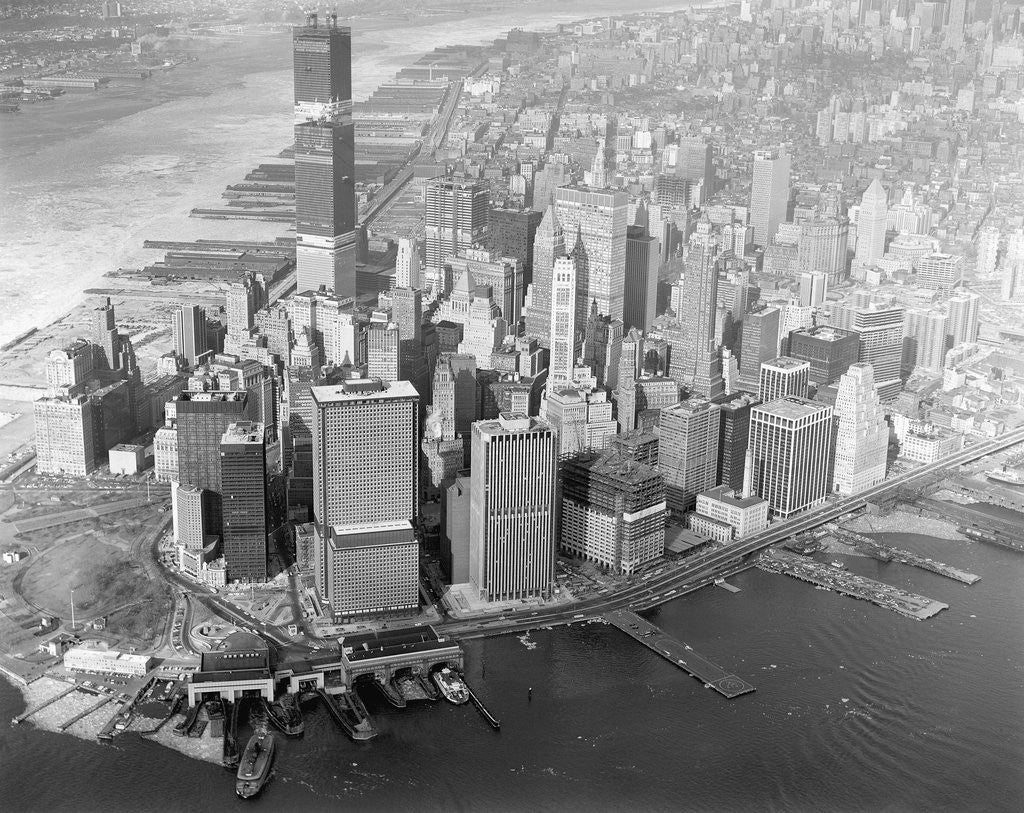 Detail of Aerial Views of New York City by Anonymous