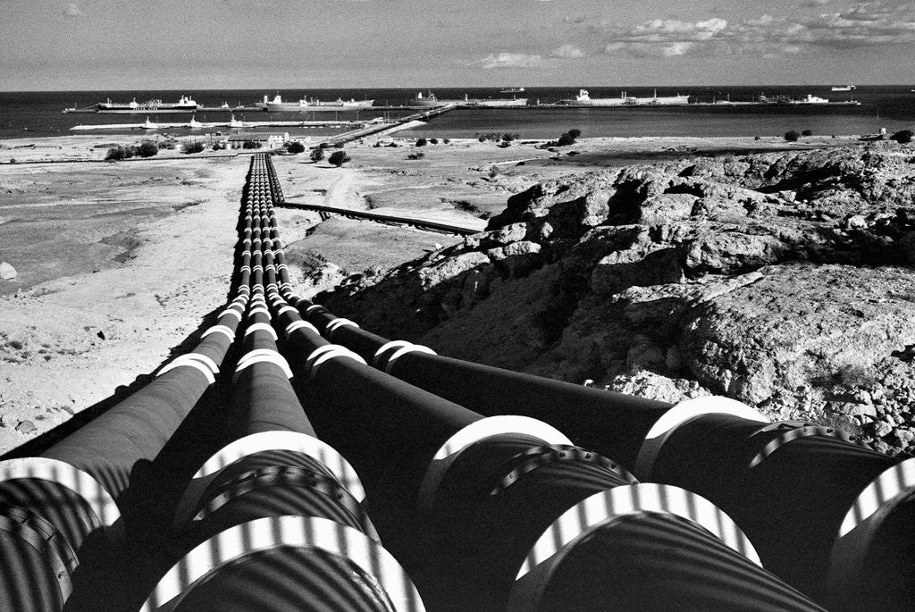 Detail of Crude Oil Pipelines by Anonymous