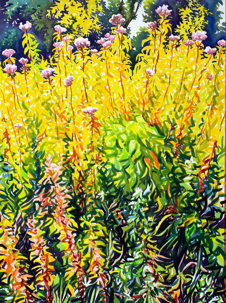 Detail of Riverside Late Summer by Christopher Ryland