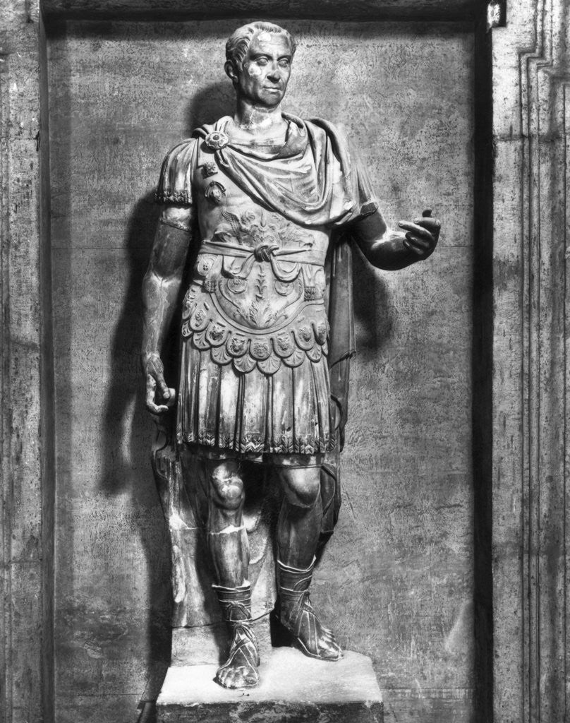 Detail of Large Statue of Julius Caesar by Corbis