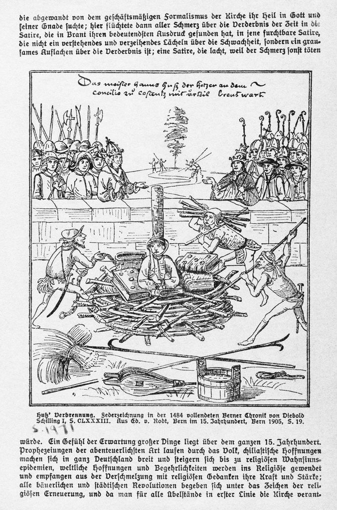 Detail of The Burning of John Huss by Corbis