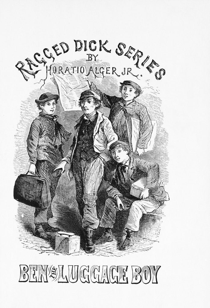 Detail of Typical Horatio Alger Title Page by Anonymous