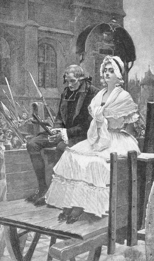 Detail of Marie Antoinette Going to Guillotine by Anonymous