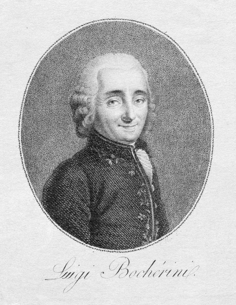 Detail of Luigi Boccherini Engraving by Anonymous