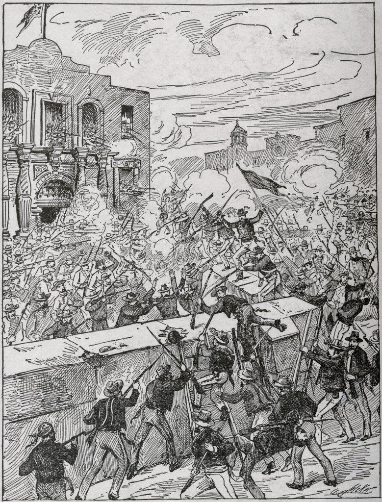 Detail of Soldiers Rioting at the Alamo by Anonymous