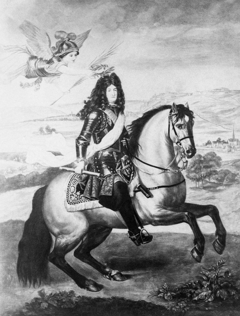 Detail of Louis XIV on Horse by Anonymous