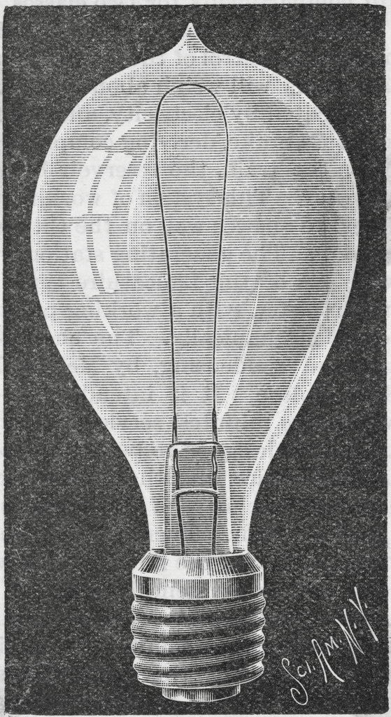 Detail of Early Light Bulb by Anonymous