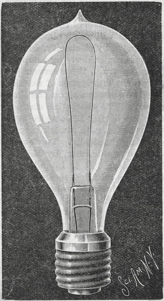 Detail of Early Light Bulb by Corbis