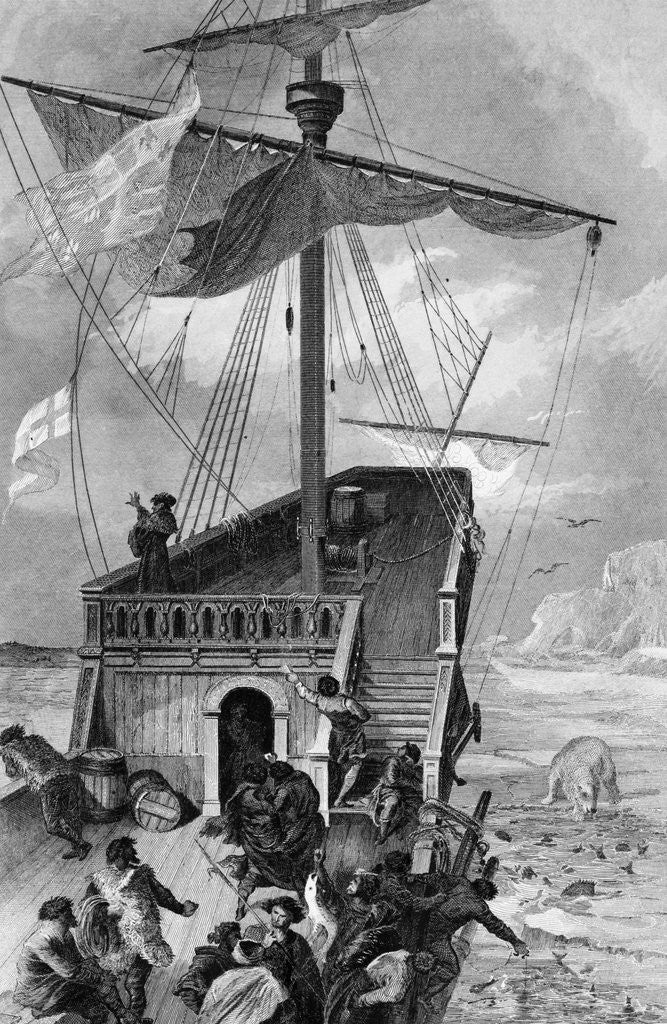 Detail of John and Sebastian Leaving Labrador by Anonymous