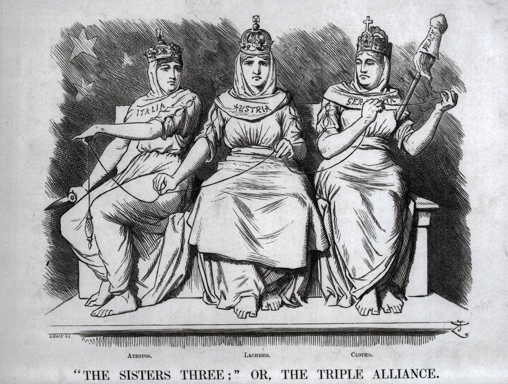 Detail of Caricature of the Triple Alliance by Anonymous