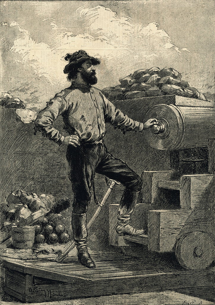 Detail of Giuseppi Garibaldi in 1849 by Anonymous