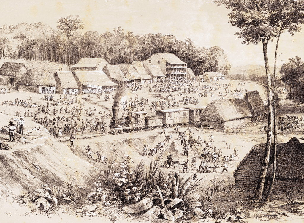 Detail of Panama Railroad by Anonymous