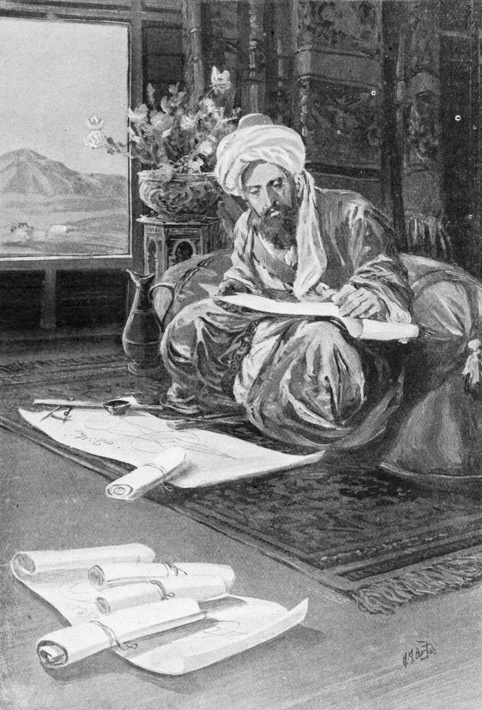 Detail of Omar Khayyam Working Out the 1074 A.D. Calendar by Anonymous