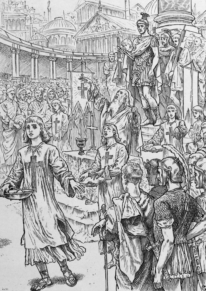 Detail of Constantine the Great Dedicating Constantinople by Anonymous