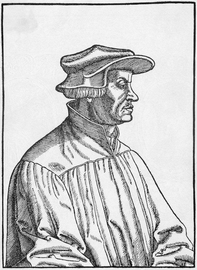 Detail of Protestant Reformer Huldrych Zwingli by Anonymous