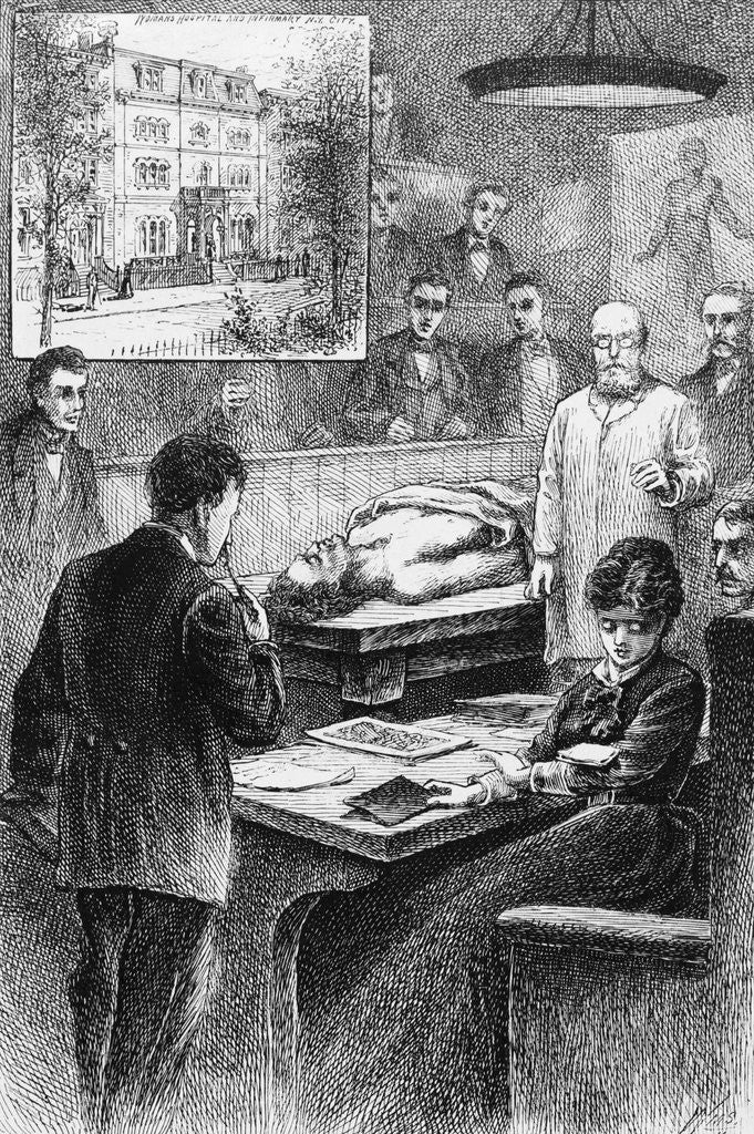 Detail of Elizabeth Blackwell During Operating Class by Anonymous
